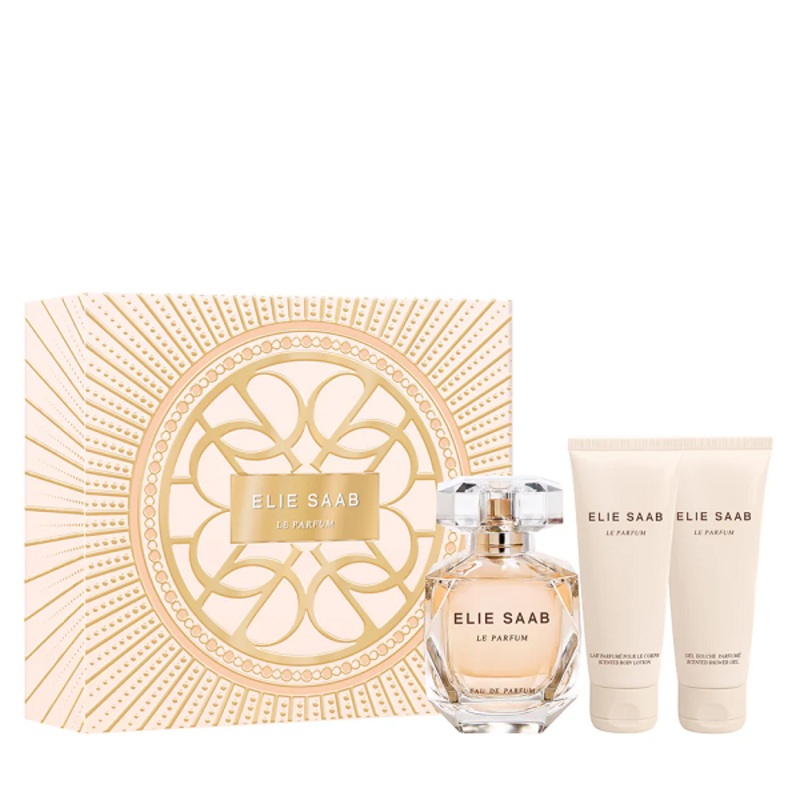 Elie Saab – Le Parfum Eau De Parfum Set ( EDP 90ml + SG 75ml + BL 75ml )