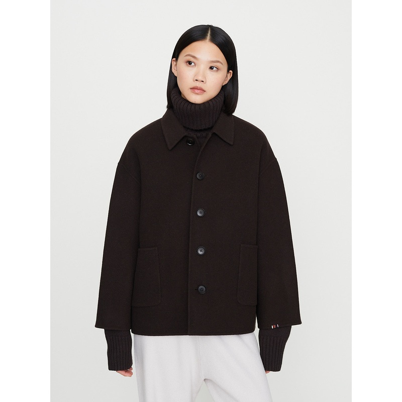 No. 427 Maker Short Sleeve in Dark Brown