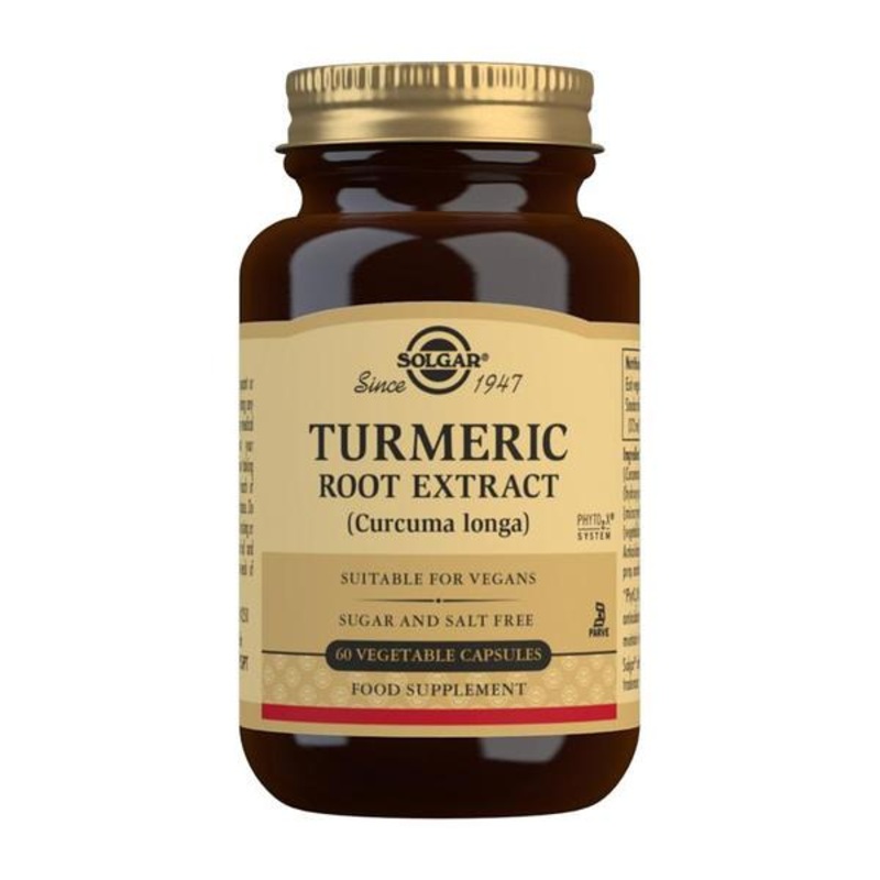 Solgar – Turmeric Root Extract 60 Vegetable Capsules *