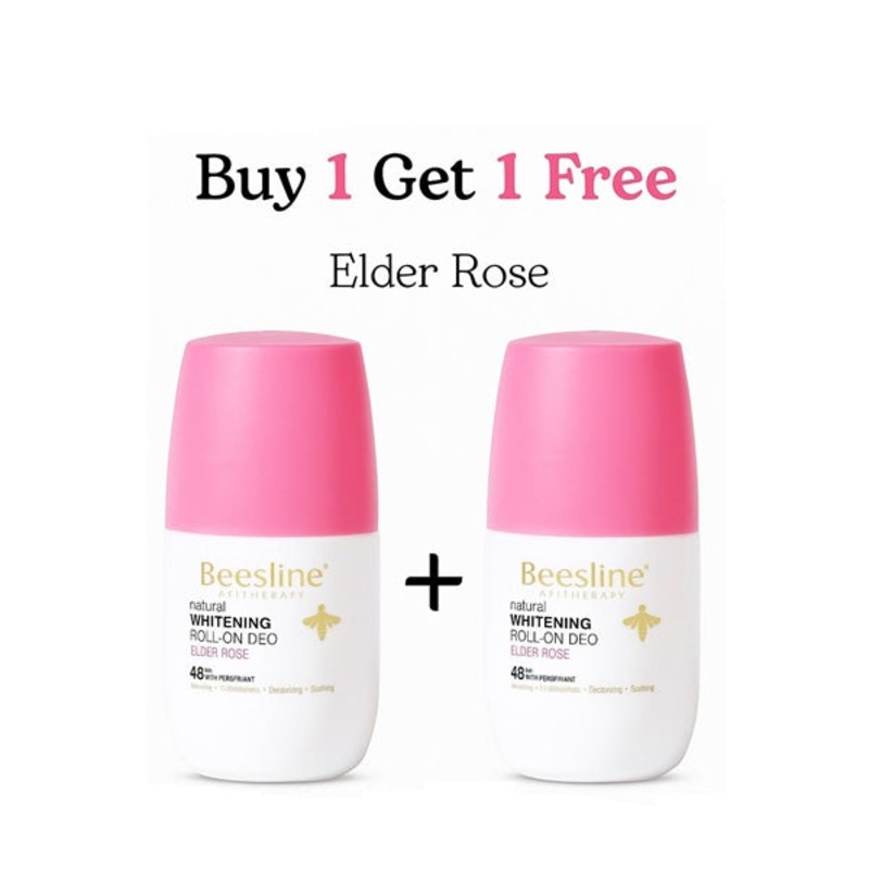 Beesline Natural Whitening Roll on Deodorant Elder Rose 48Hr  Offer