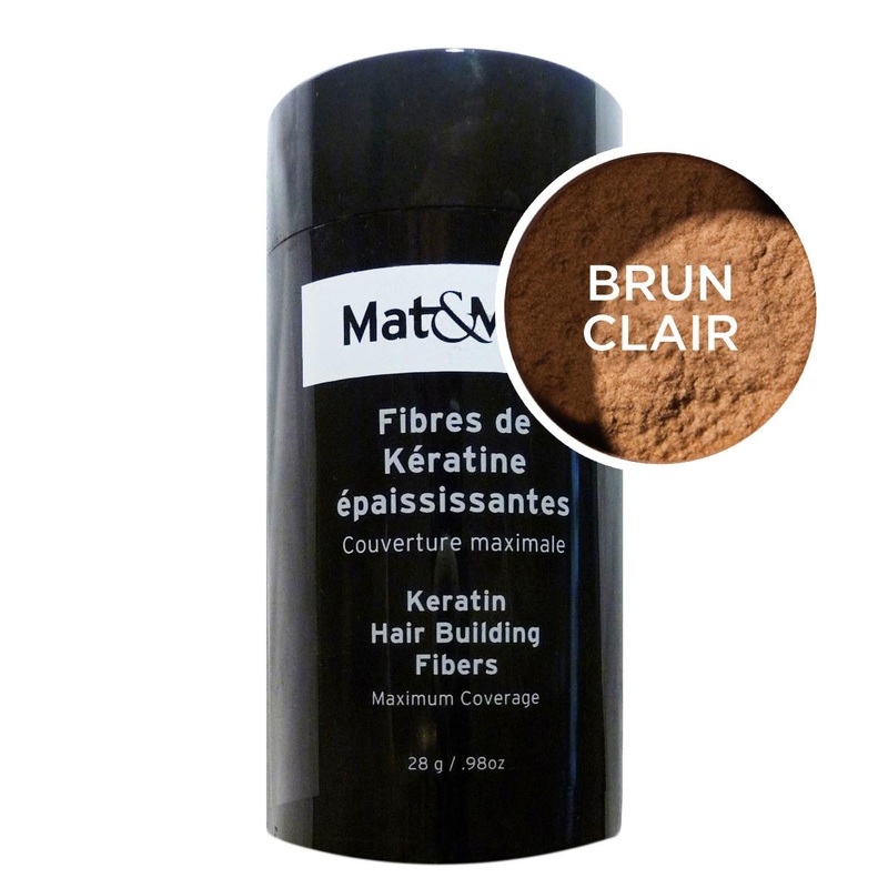 Mat&Max — Keratin hair fibers .88oz – Light brown