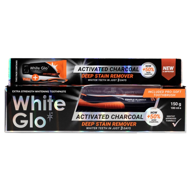 White Glo – Activated Charcoal Deep Stain Remover