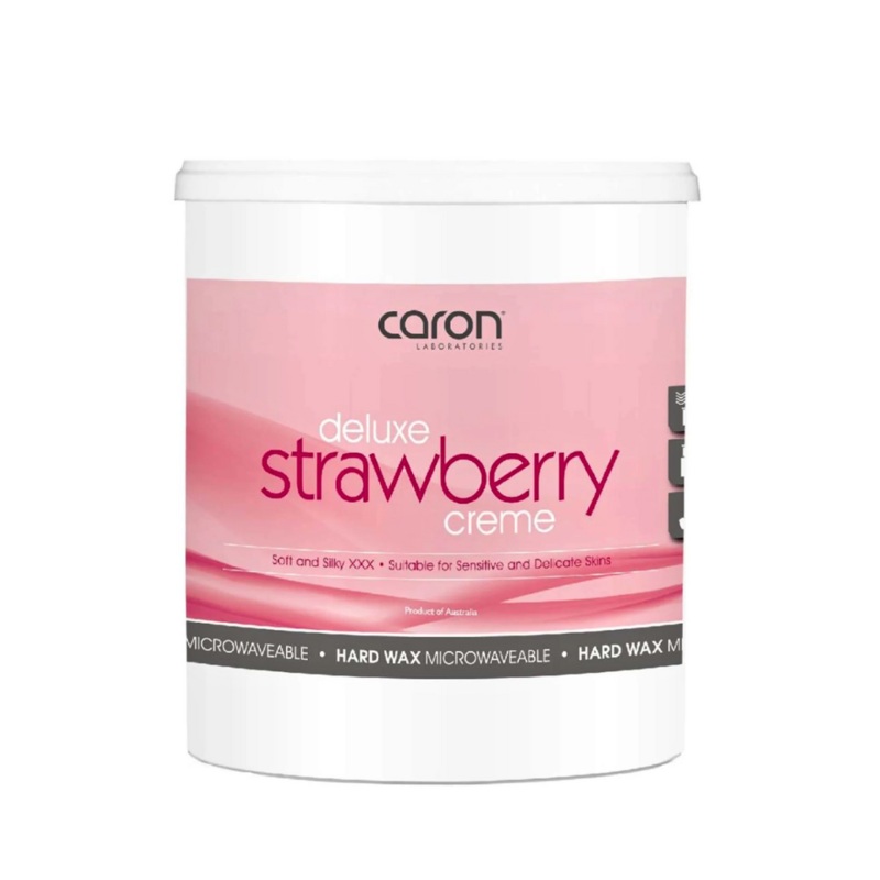 CARONLAB DELUXE STRAWBERRY CREME HARD WAX MICROWAVEABLE 800G