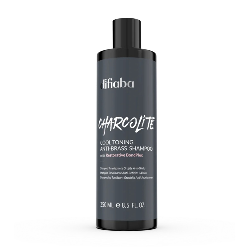 DIFIABA Charcolite Cool Toning Anti-Brass Shampoo | Various Sizes