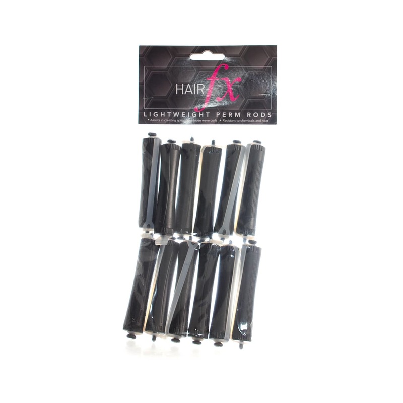 HAIR FX Lightweight Perm Rods 12 Pack | Various Colours