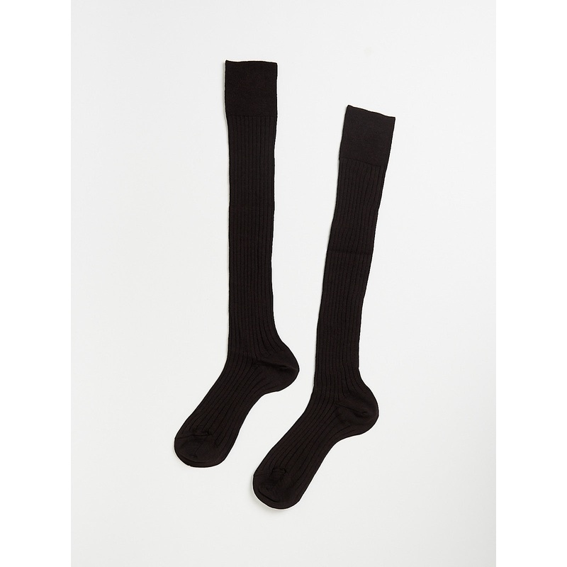 Long Socks in Dark Brown