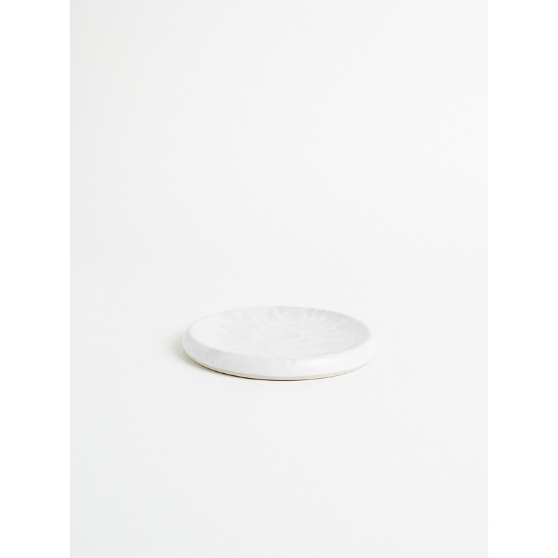 Small Rimmed Plate Shape #2 in Ivory White