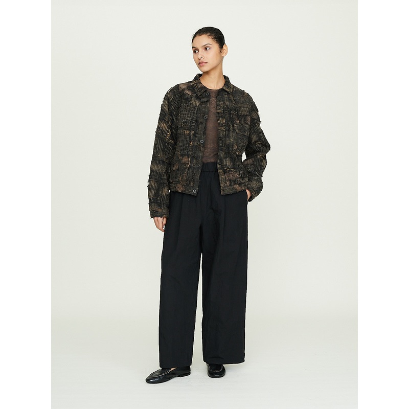 Black Tea-Core Boro Spring 1st Jacket in Black