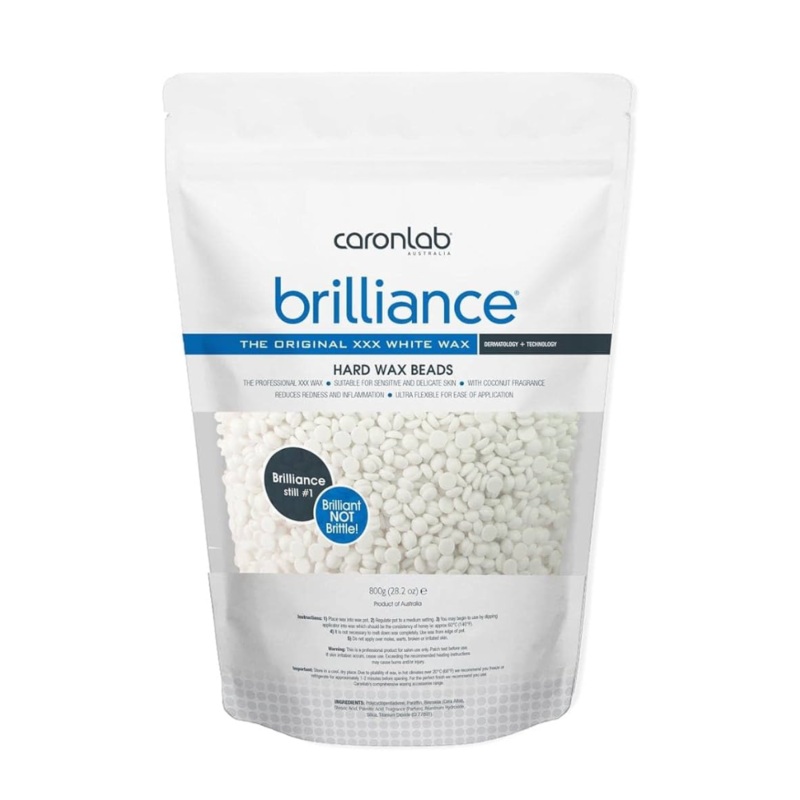 CARONLAB BRILLIANCE XXX WHITE HARD WAX BEADS 800G