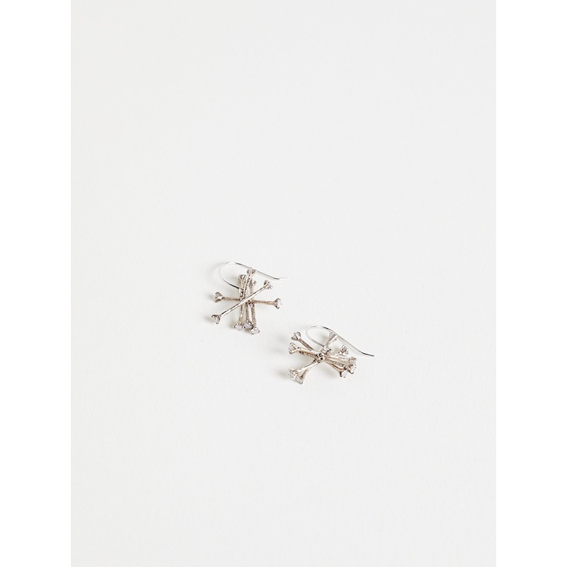 3088 Earrings in 14k White Gold with 20 White Diamonds