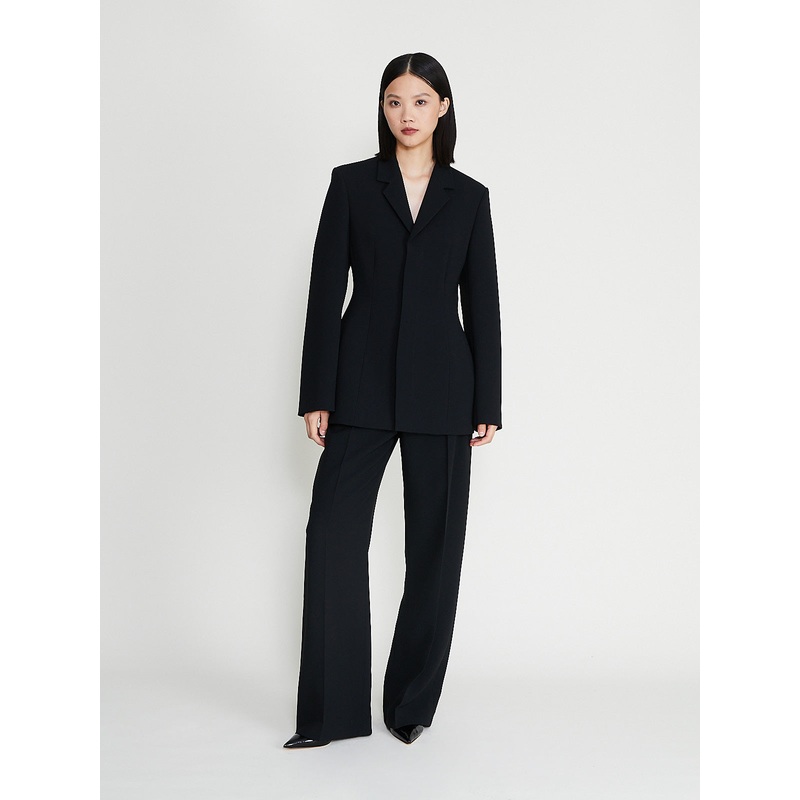Fara Straight Leg Trouser in Black