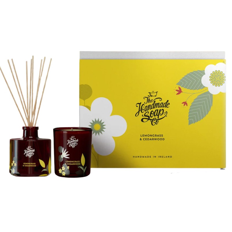 The Handmade Soap Company Lemongrass, Candle & Diffuser Gift Set