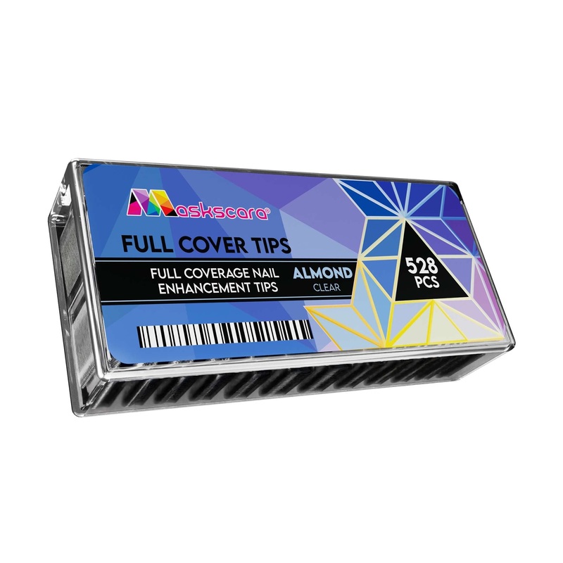 Full Cover Clear Almond Medium Tips