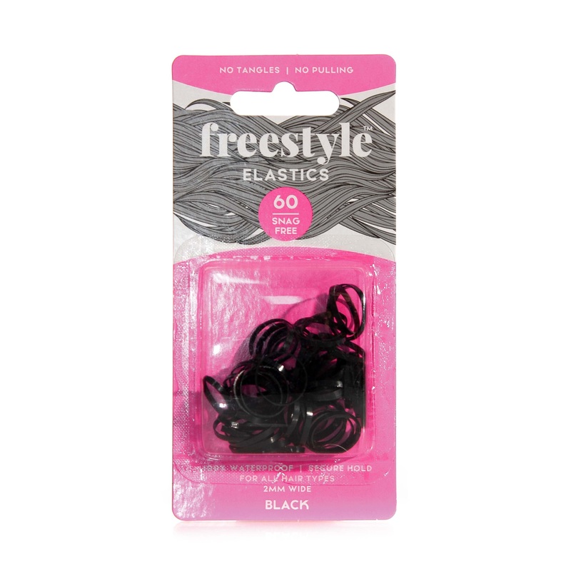 FREESTYLE Snag Free Elastics 2mm 60 Piece | 2mm 60 Piece, Various Colours