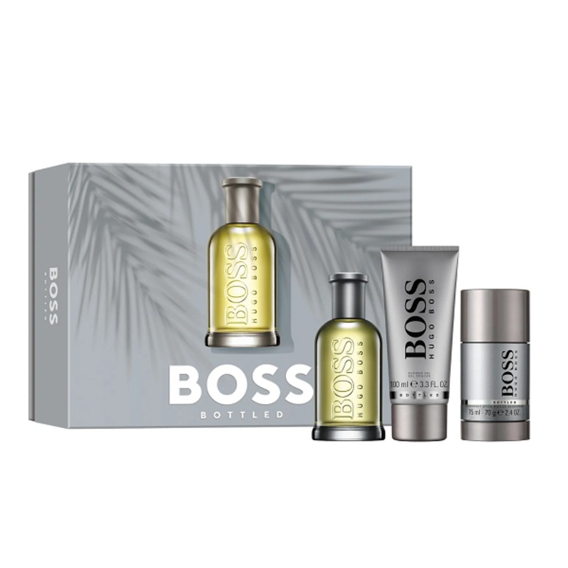 Hugo Boss – Bottled Eau De Toilette Set ( EDT+SG+Deo Stick )