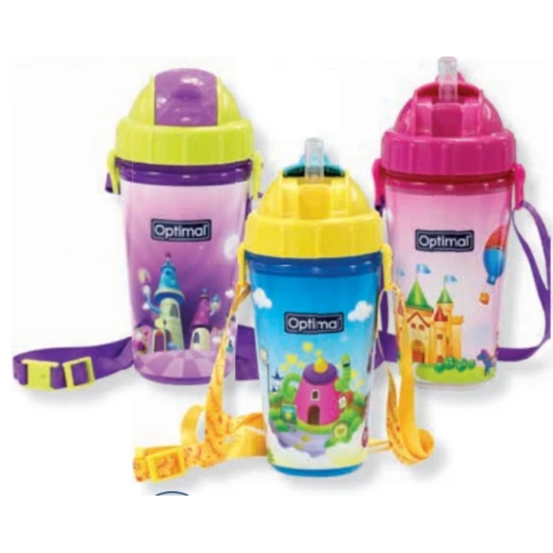 Optimal Insulated Cup With Straw 250ml Blue ‘Pink ‘Purple