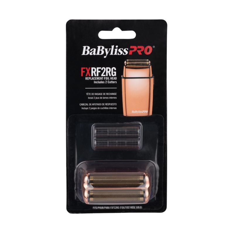 BABYLISS PRO FXRF2RG REPLACEMENT FOIL HEAD – INCLUDES 2 CUTTERS (ROSE GOLD)