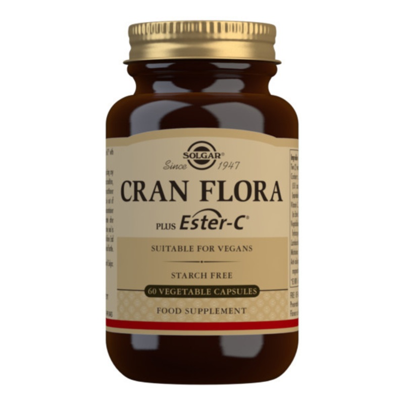 Solgar Cran Flora Cranberry with L. Acidophilus Plus Ester-C