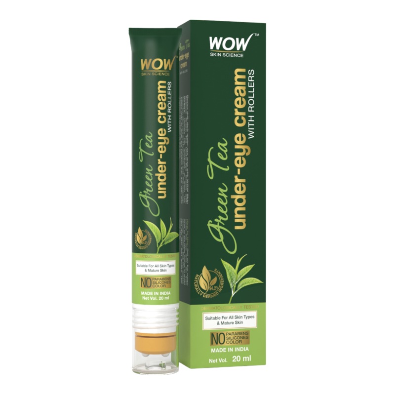 Wow Green Tea Under Eye Cream with Roller 20ml
