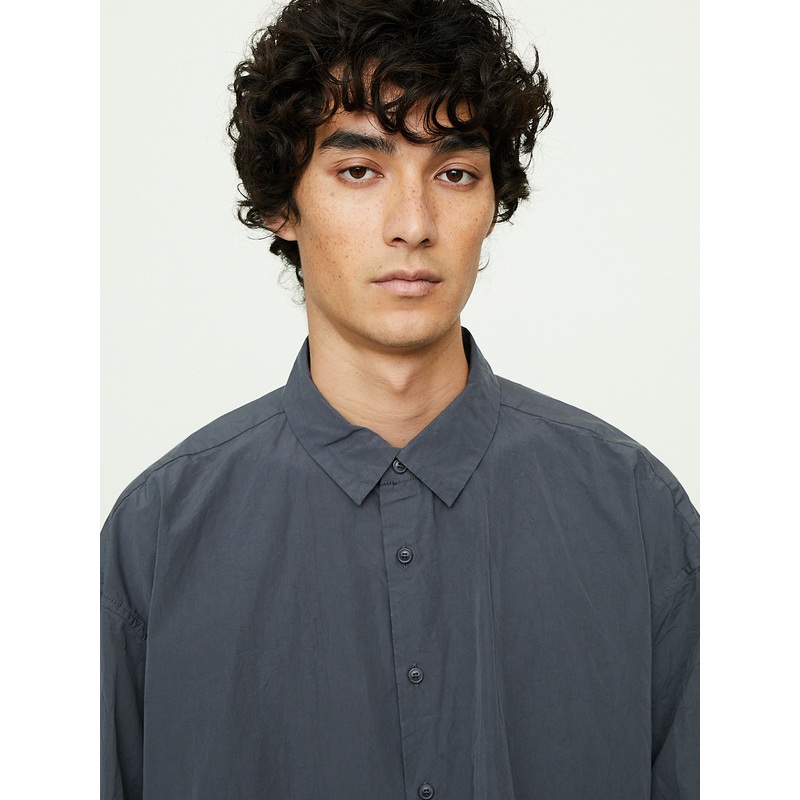 Hamnet Shirt Paper Cot in Blu Skull