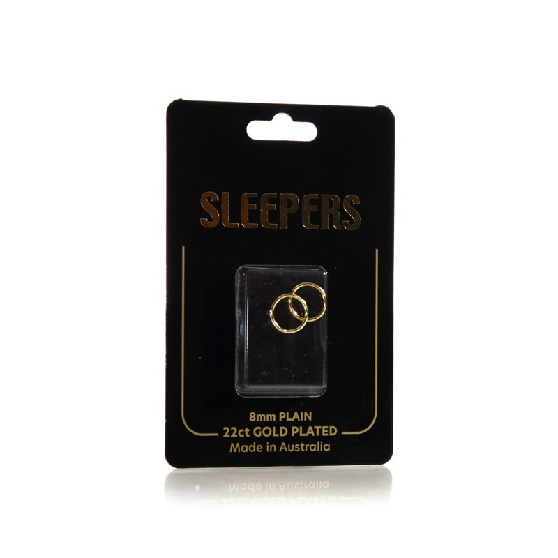 ADNOHR Sleepers 22ct  Plated  Plain  |  Various Sizes And Colours