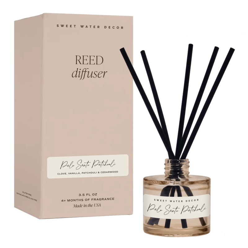 Diffusor “PALO santo PATCHOULI” Tinted Glass Jar Reed | Raumduft SWEET WATER DECOR