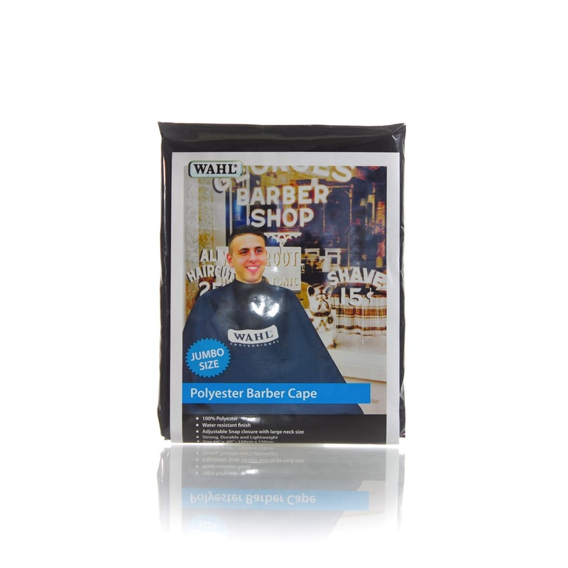 WAHL POLYESTER CUTTING CAPE JUMBO BLACK