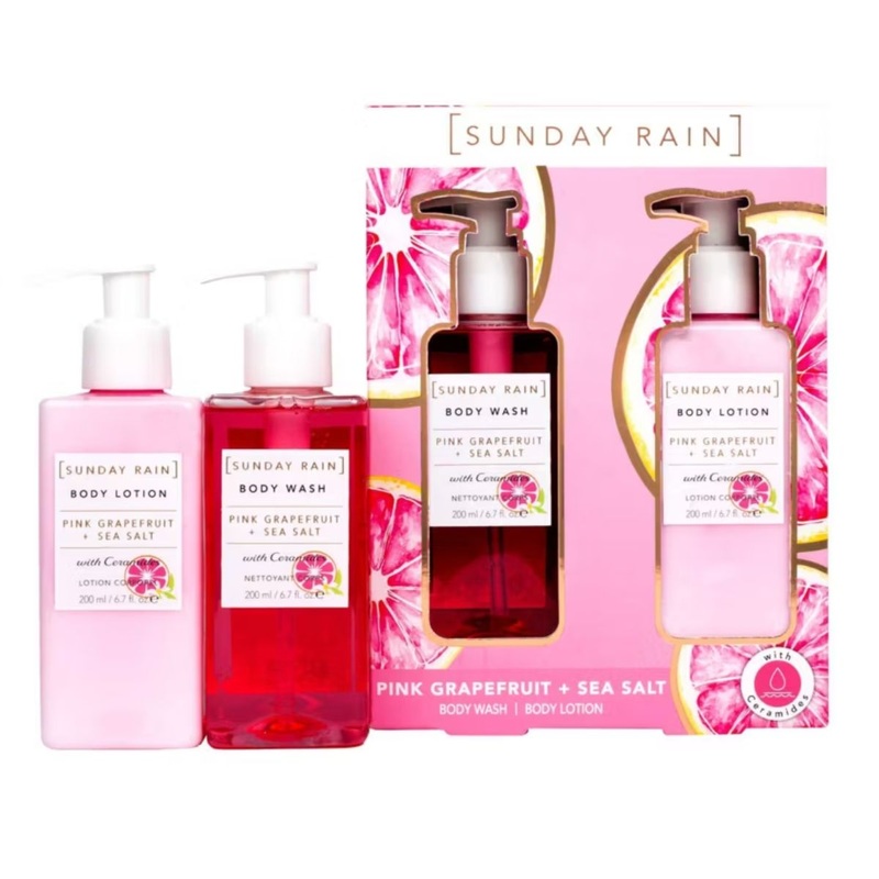 Sunday Rain Pink Grapefruit & Sea Salt Duo