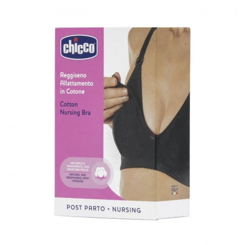 Chicco Nursing Cotton Bra Black 6C
