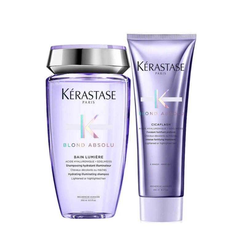 Krastase Blond Absolu Bain Lumiere Shampoo & Cicaflash Fondant Duo