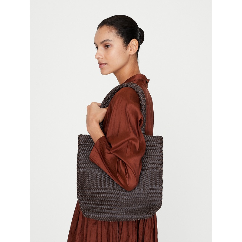 Mesh Bag B in Dark Brown