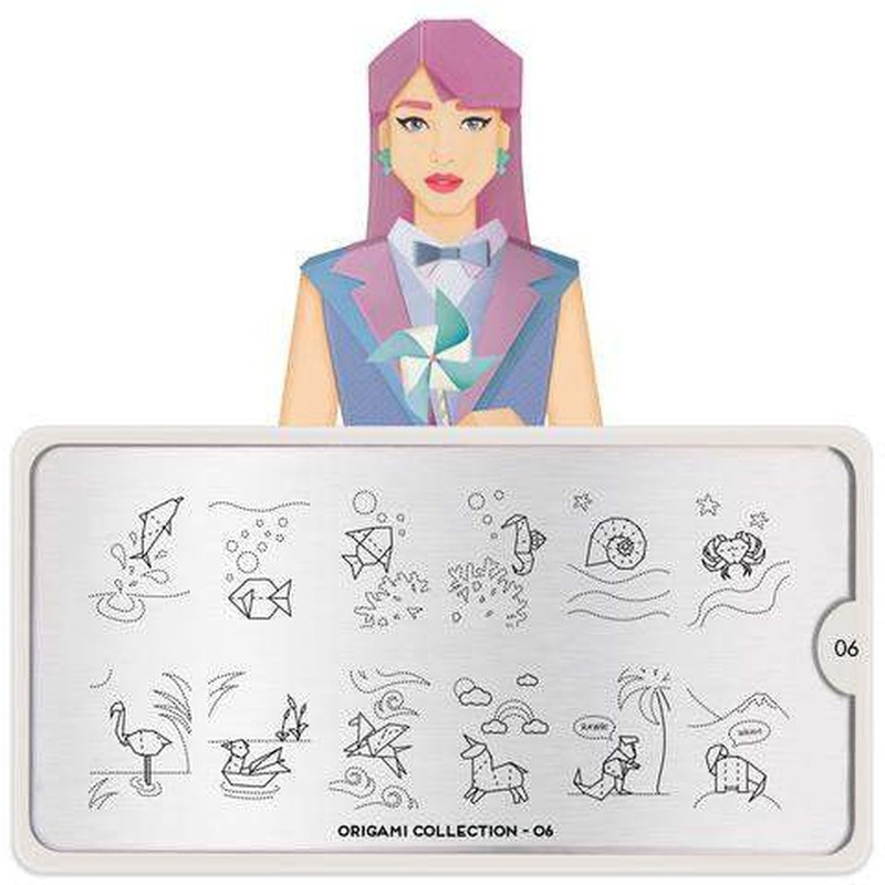 Moyou London Stamping Plate – Origami 06