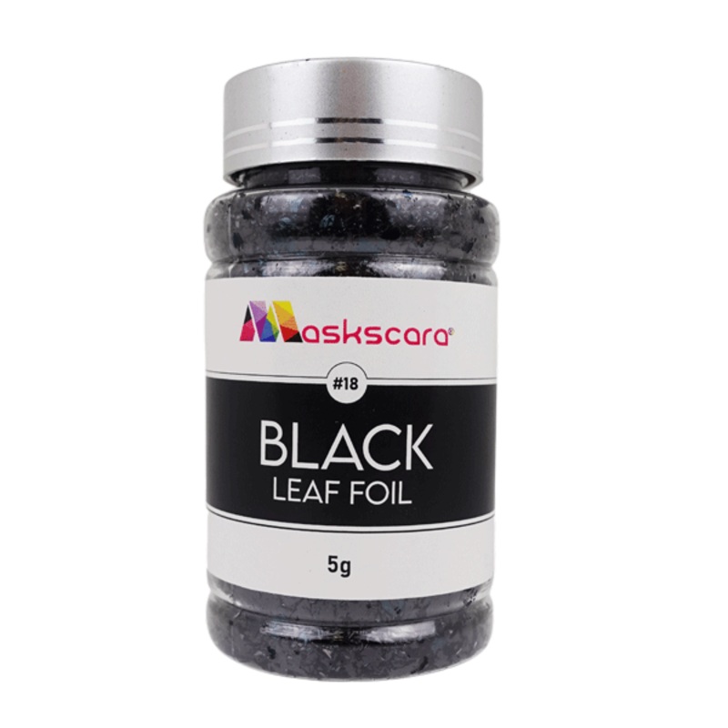 Metallic Leaf Foil pots – 5G Black