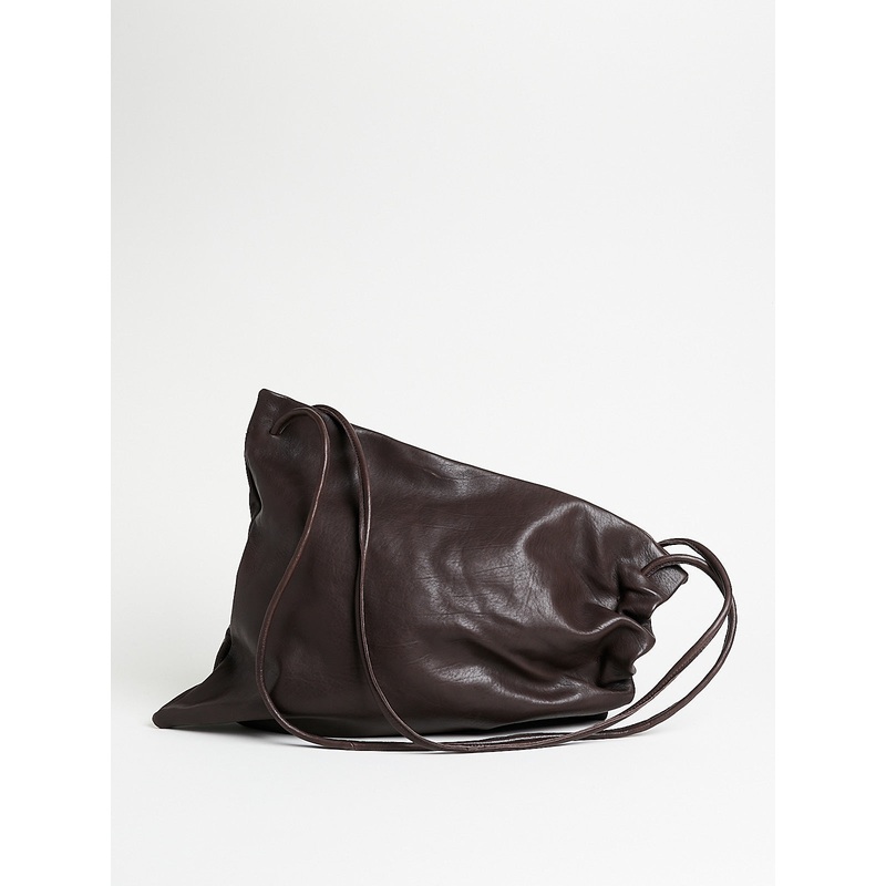 No. 131 Gathered Crossed Bag in Brown