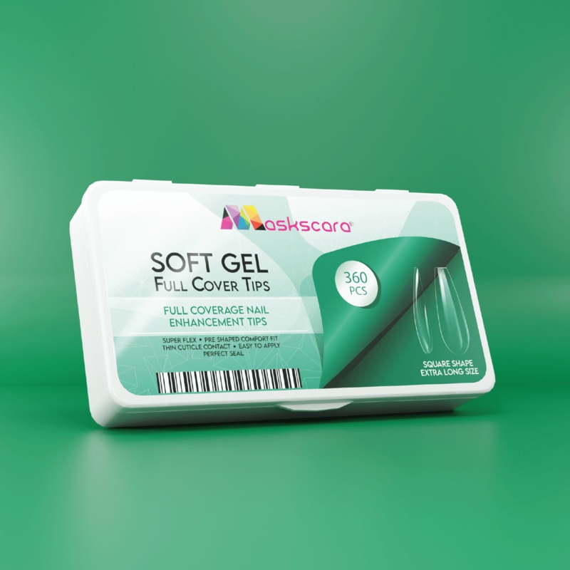 Soft Gel Tips – Full Cover (Square Extra Long)
