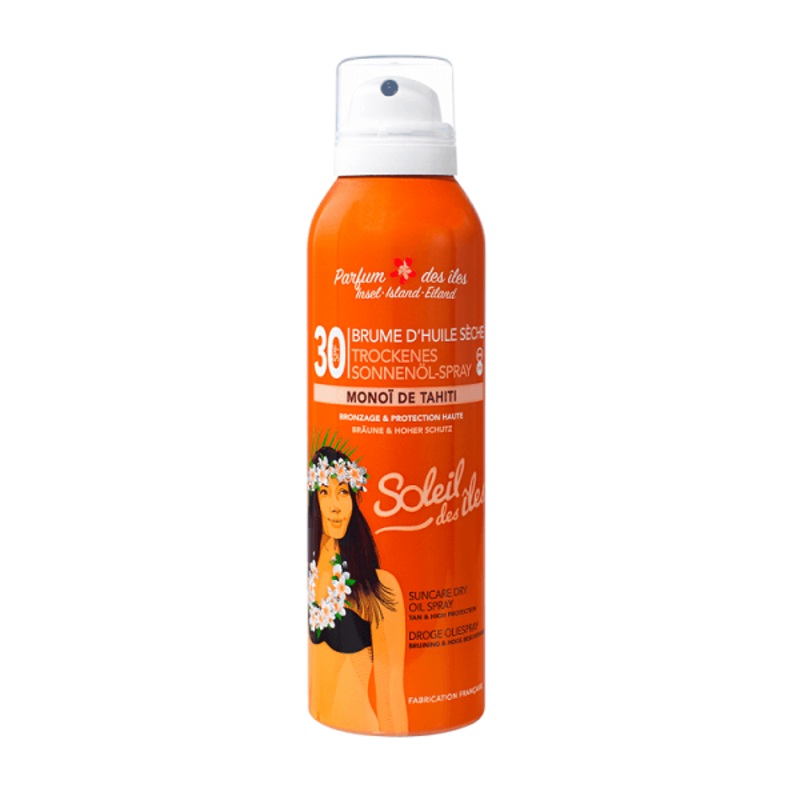 Soleil Des Iles – Brume D’huile Seche SPF 30 Parfum Des Iles Bronzage & Protection Haute