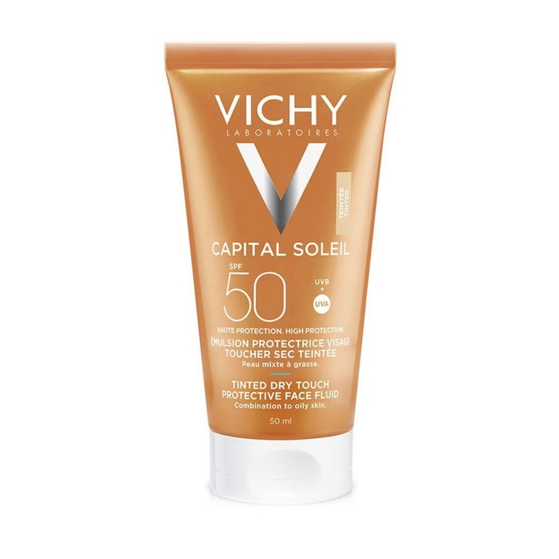 VICHY Capital Soleil Dry Touch Mattifying BB Tinted Sun Protection SPF50 for Face 50ml