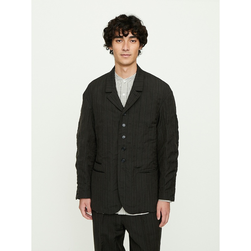 S.Slash Striped Amish Jacket in Brown