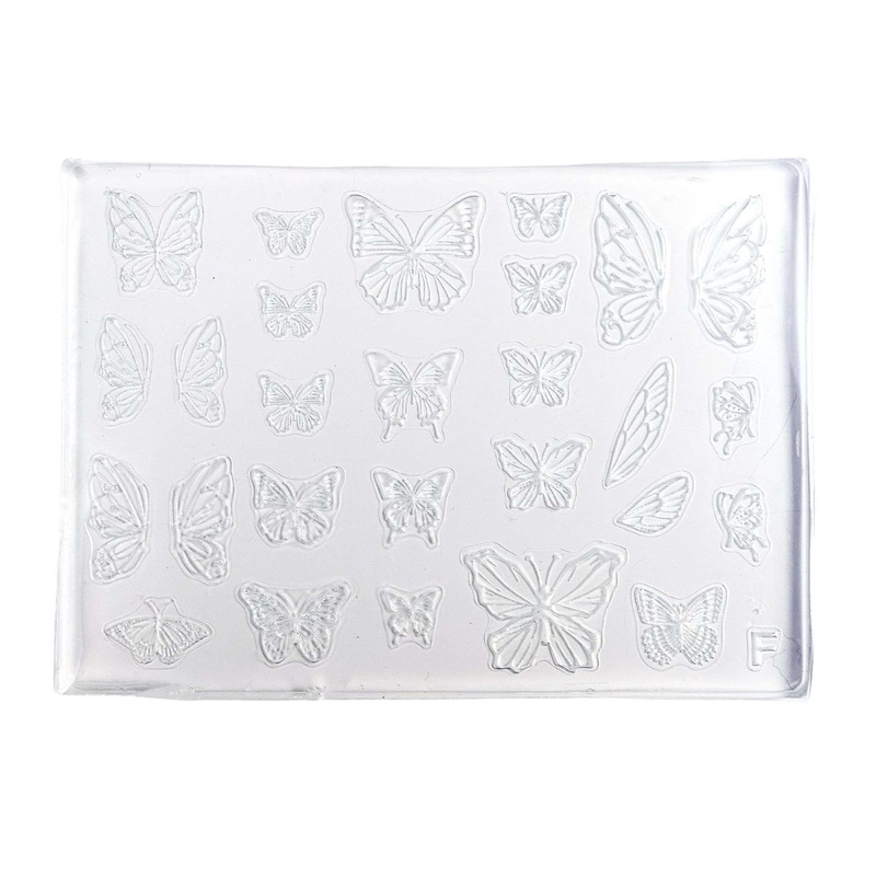 3D Thin Silicone Mold #F – Butterflies