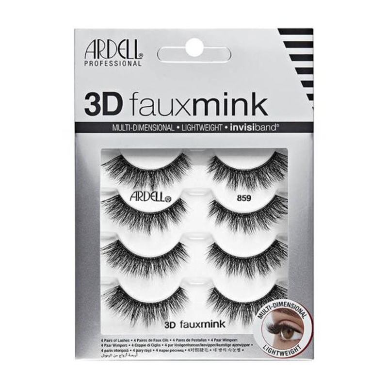 Ardell – Lashes — 3D Faux Mink – 859 – 4/Pack