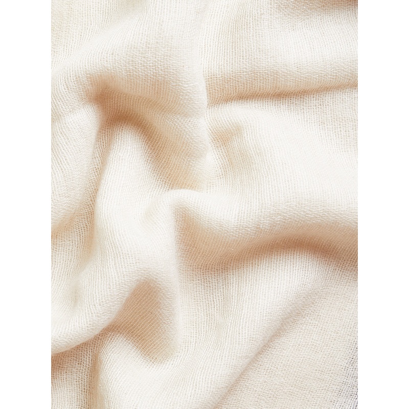 Chic Traces Shawl in Natural Yak White