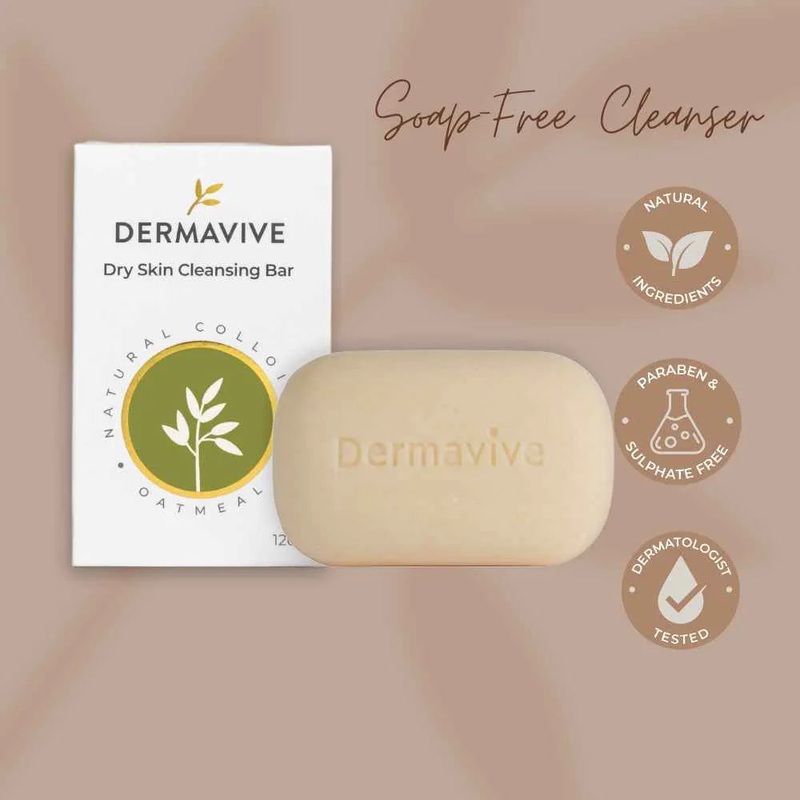 Dermavive Dry Skin Cleansing Soap Bar 120g