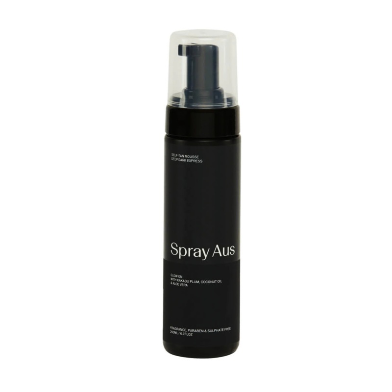 SPRAY AUS SELF TAN MOUSSE DEEP DARK EXPRESS 200ML