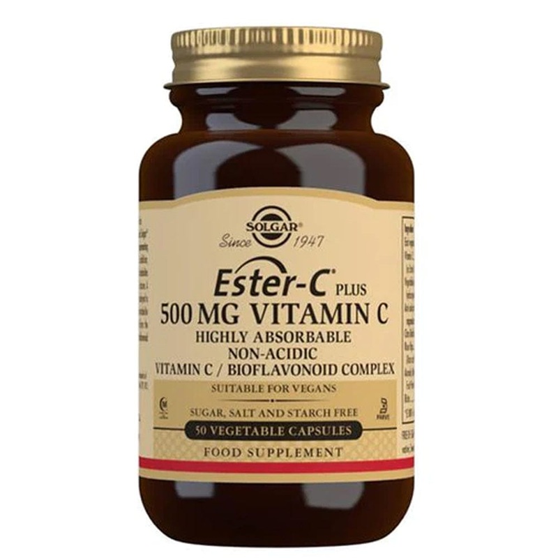 Solgar Ester-C Plus 500mg Vitamin C 50 Vegetable Capsules