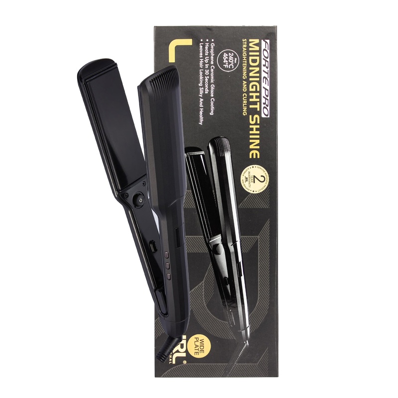 JRL FORTE PRO MIDNIGHT SHINE STRAIGHTENING AND CURLING – WIDE