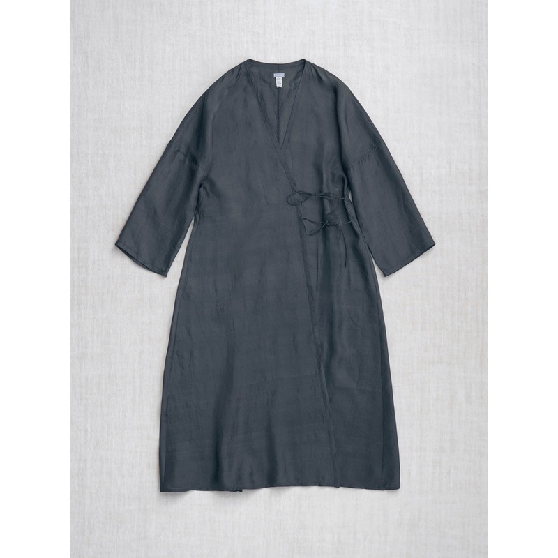 Wrap Dress in Sumi
