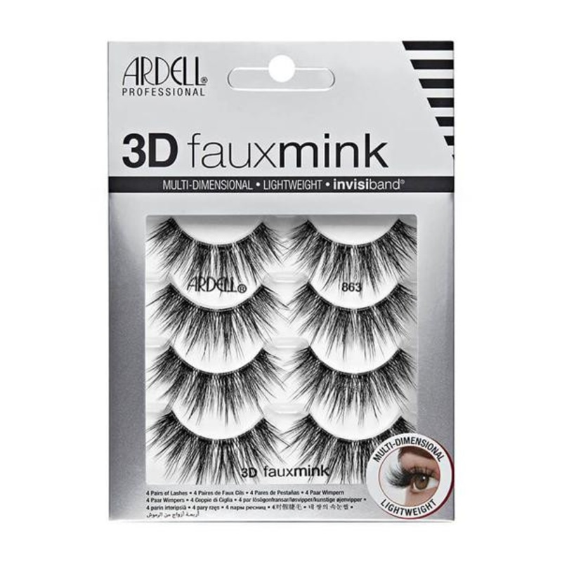 Ardell – Lashes — 3D Faux Mink – 863 – 4/Pack