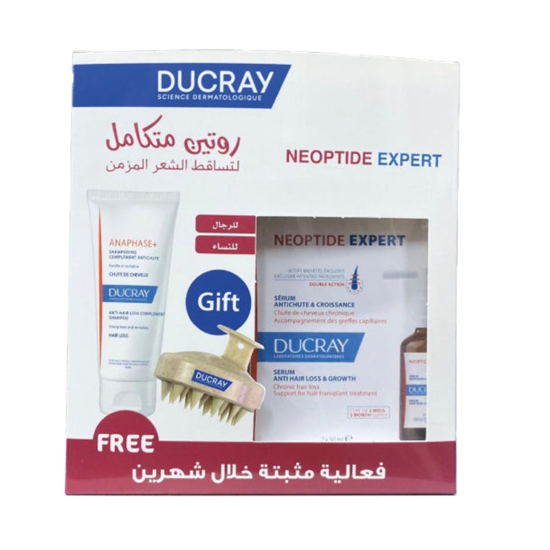 Ducray Neoptide Expert for Male and Female 2x50ml And Anaphase Shampoo+ Offer