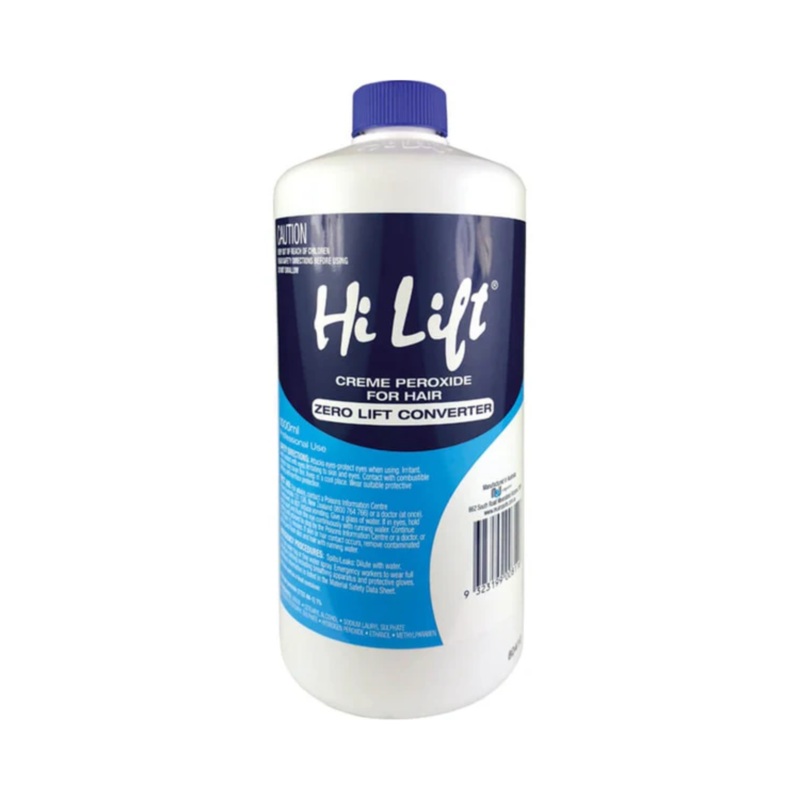 HI LIFT PROFESSIONAL CREME PEROXIDE 1L ZERO LIFT CONVERTER