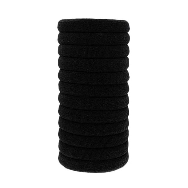 Kitsch — Nylon Medium Elastics 12pc – Black